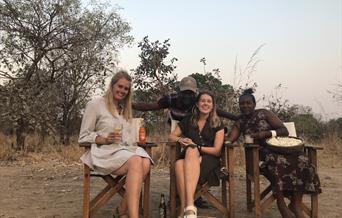 Gen Z enjoying an African safari