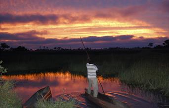 River safari on the Okavango Delta Botswana