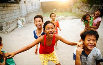 Volunteering with children is a popular activity in developing countries