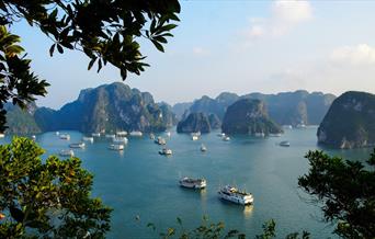 Cruise ships in Halong Bay