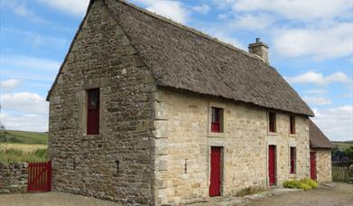 Three stone cottages at Barrasford Quarry were part of a restoration scheme to create a local museum and visitor centre