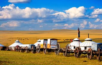 Mongolia nomadic caravan