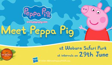 Meet Peppa Pig at Woburn Safari on Saturday 29th June