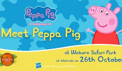 Come and meet Peppa Pig on 26th October!