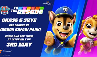 Come and see Chase and Skye from PAW Patrol!