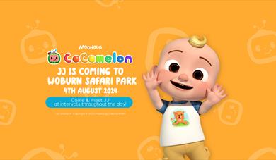 Meet JJ from CoComelon at Woburn Safari Park!