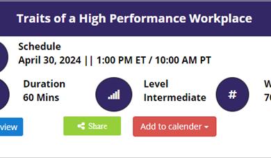 Traits of a High Performance Workplace