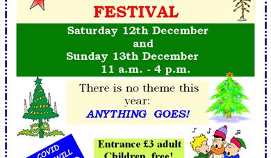 christmas tree festival poster