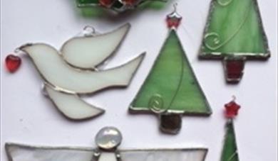COPPER FOILED CHRISTMAS DECORATIONS