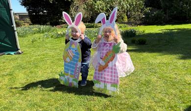 Easter Bunny Flies In