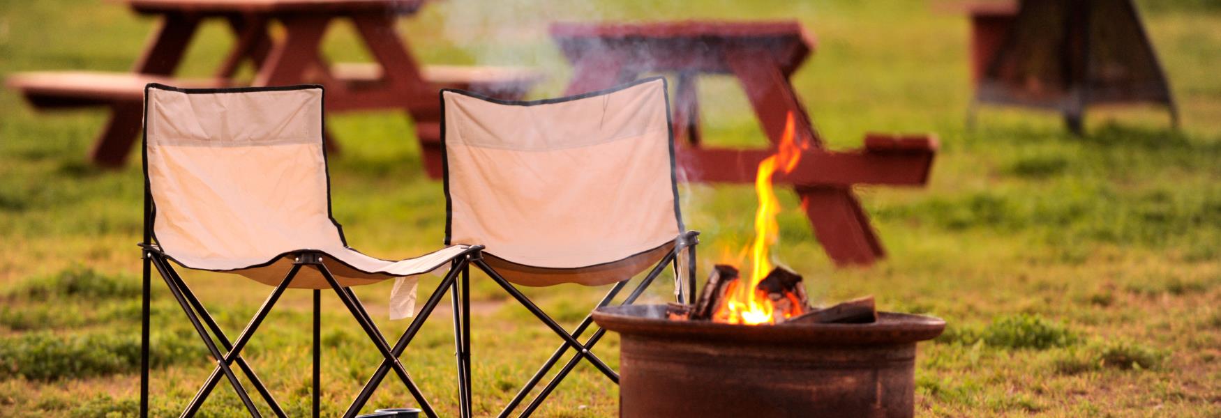 image shows camp chairs