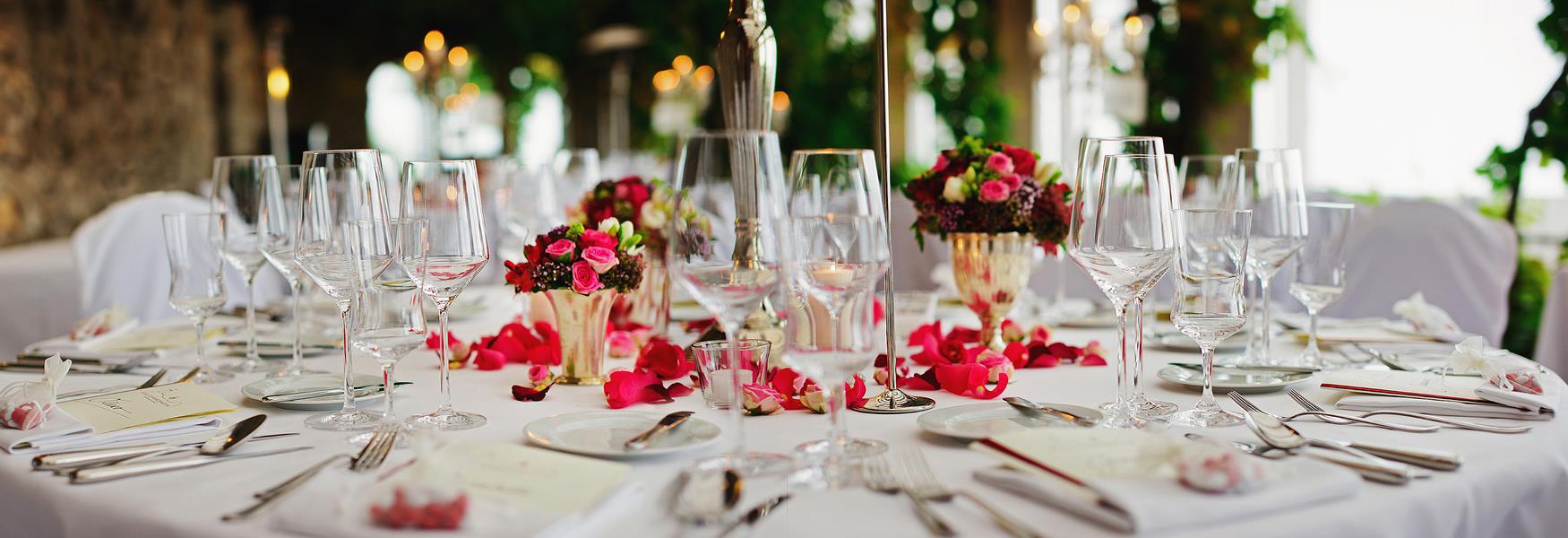 laid table in restaurant