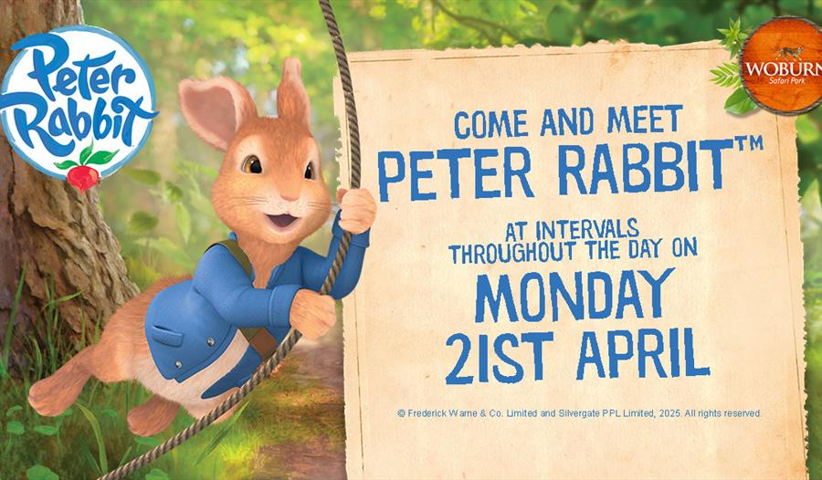 Come and see Peter Rabbit™ at Woburn Safari Park!