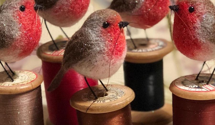Needle Felt Robins
