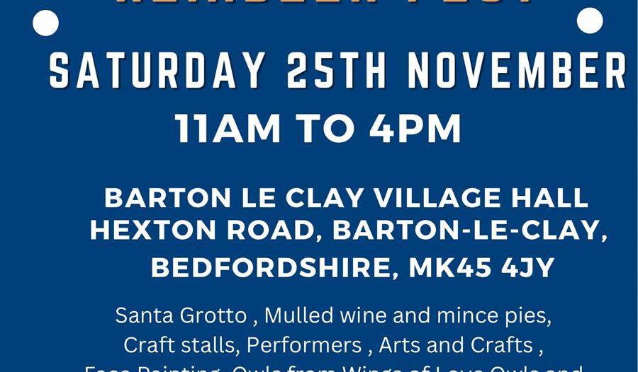 Reindeer Fest Christmas Market, Santa Grotto Barton le Clay Bedfordshire