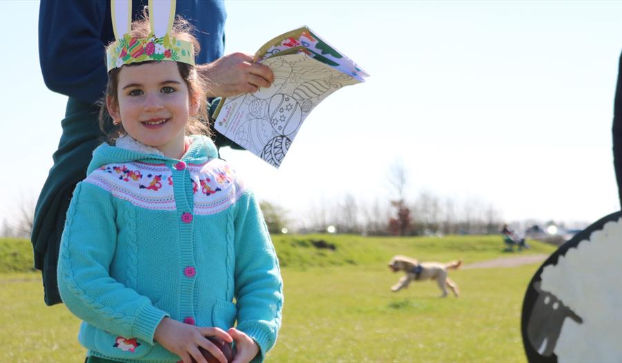 Easter egg hunt at Dunstable Downs