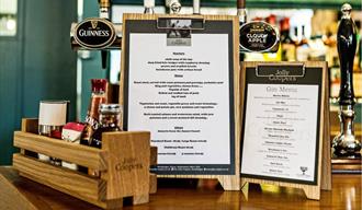 menus on the bar