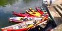 Canoe Trail empty canoes