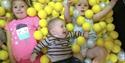 children in ball pit