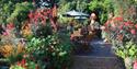 Kathy Brown's Garden at the Manor House eating area