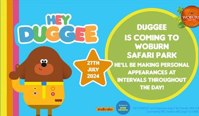 Come along and meet Hey Duggee at Woburn Safari Park!