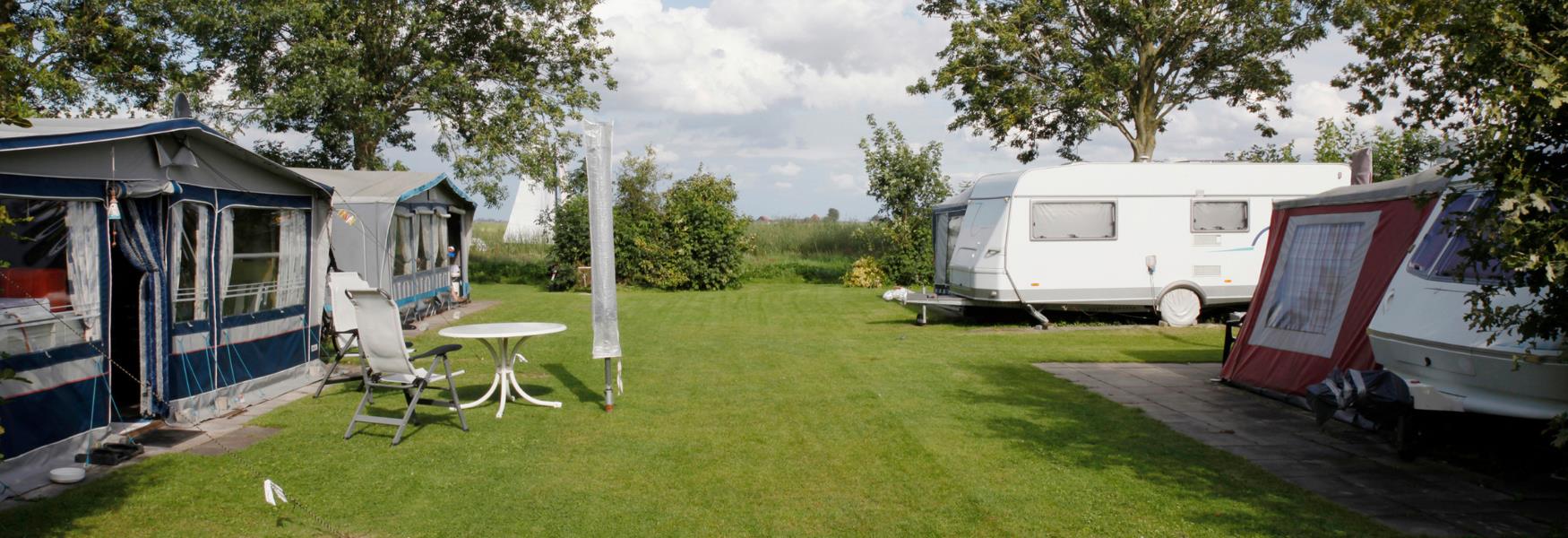 image shows caravans at a holiday park in bedfordshire