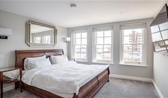double bedroom at harper luxe apartment
