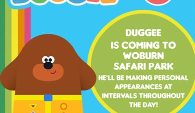 Meet Hey Duggee at Woburn Safari Park on the 5th May