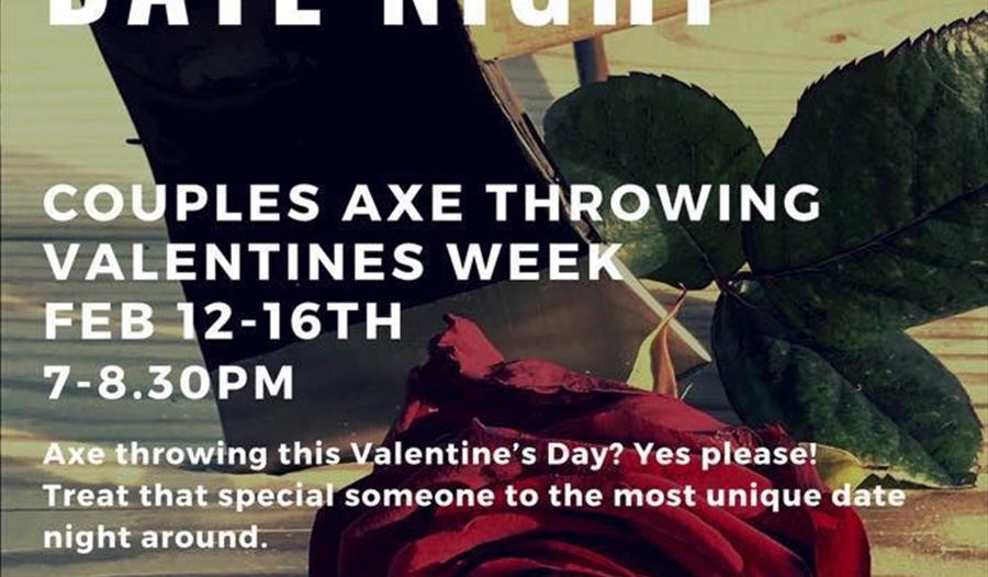 Valentines Axe throwing date night