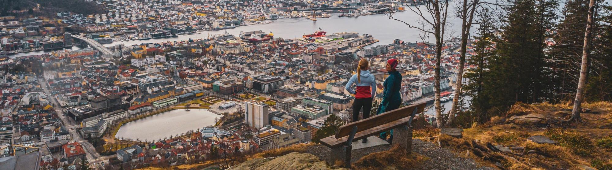 Hiking on the seven mountains in Bergen