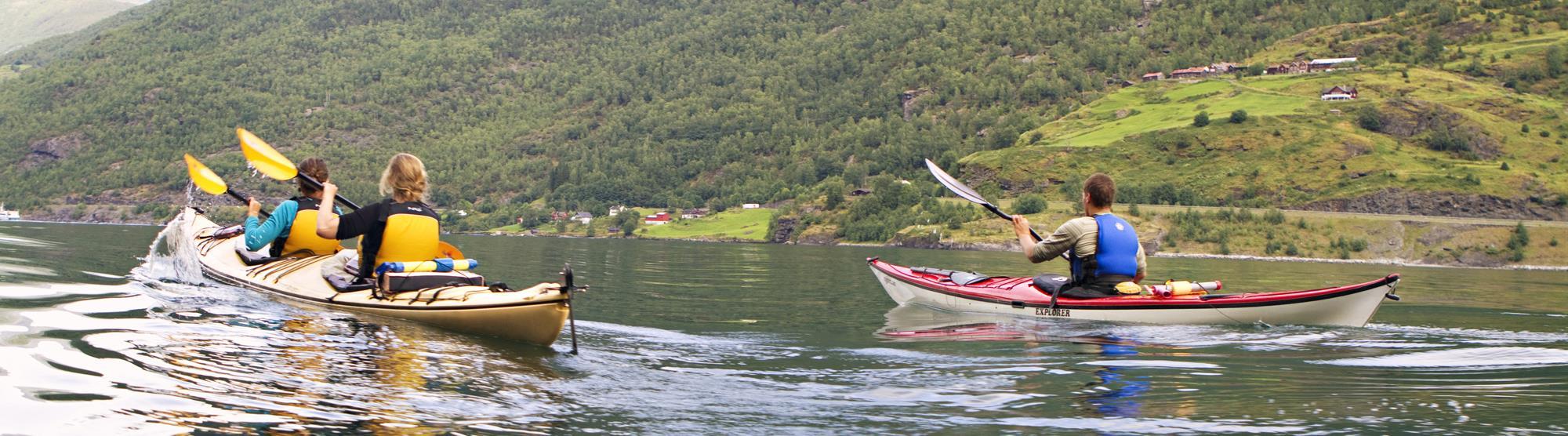 Kayaking in the Norwegian fjords