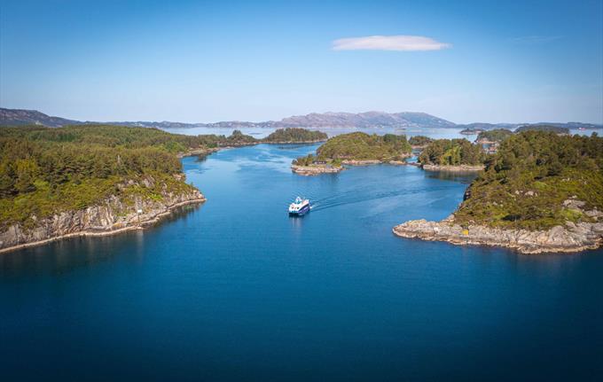 Cruise in the archipelago outside of Bergen