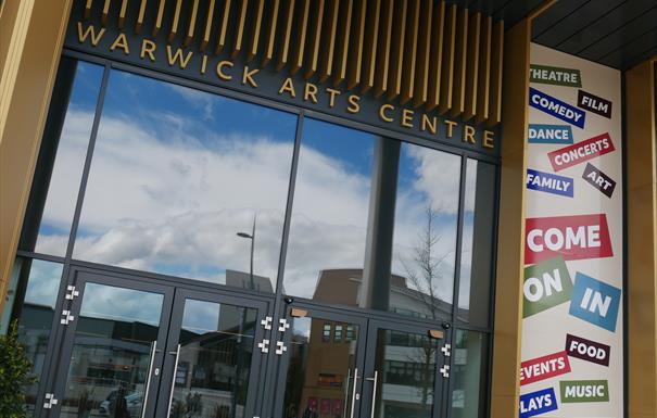 Front entrance of Warwick Arts Centre
