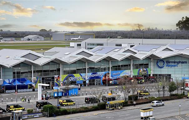 Birmingham Airport front of terminal