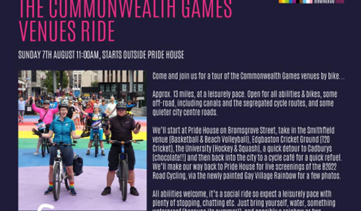 OUTCYCLING'S TOUR OF THE COMMONWEALTH GAMES VENUES RIDE