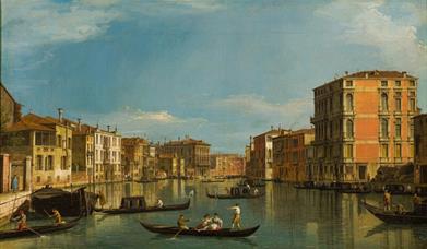 Canaletto, 'View of the Grand Canal from the Palazzo Bembo to Palazzo Vendramin-Calergi (No. 3)'. Woburn Abbey Collection.
