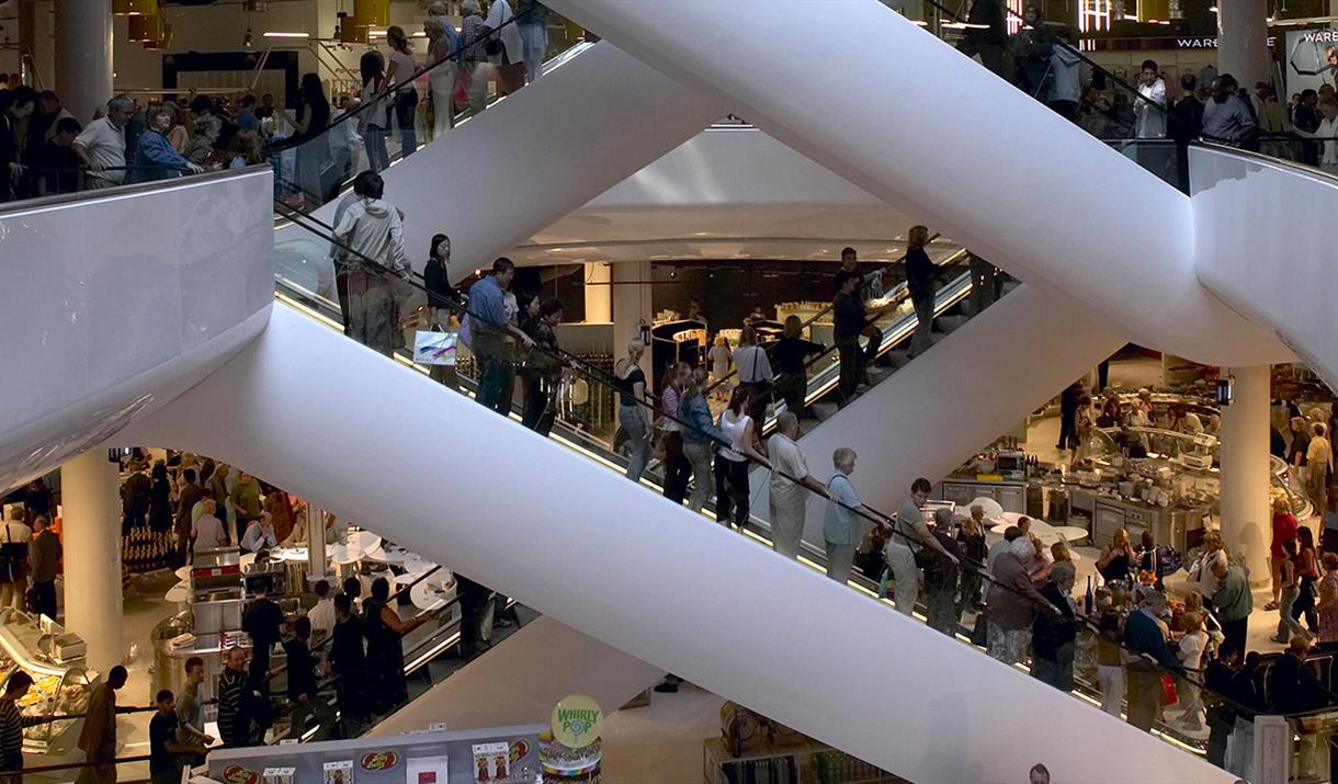 Selfridges escalator