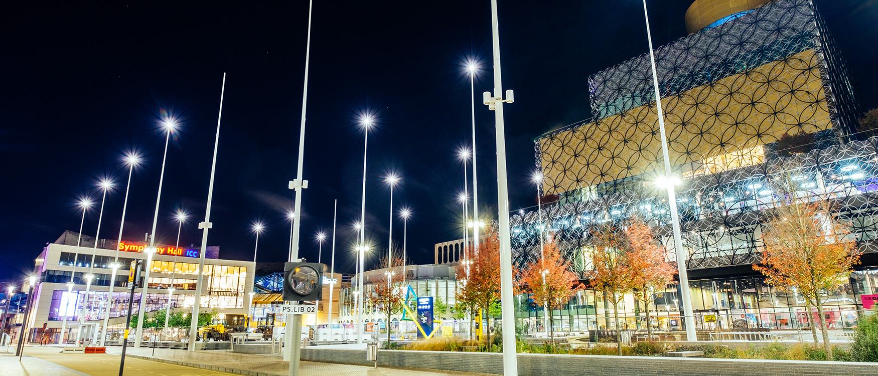 Centenary Square, Birmingham - by night