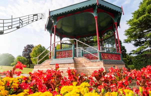 Live music on the bandstand