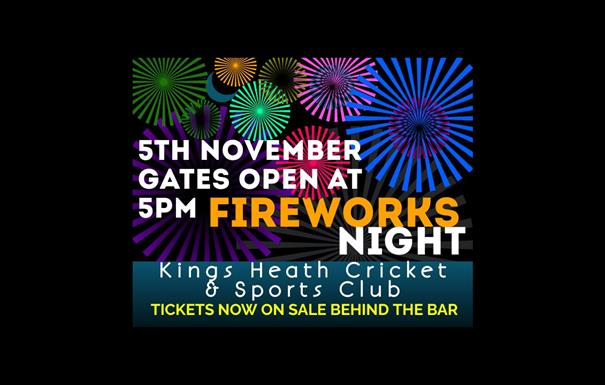 Kings Heath Cricket & Sports Club Fireworks 2023