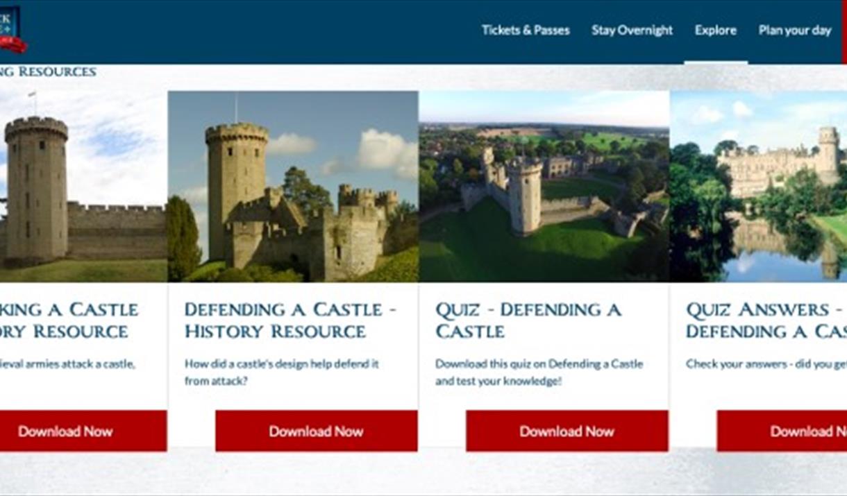 Warwick Castle unlocked free online resources