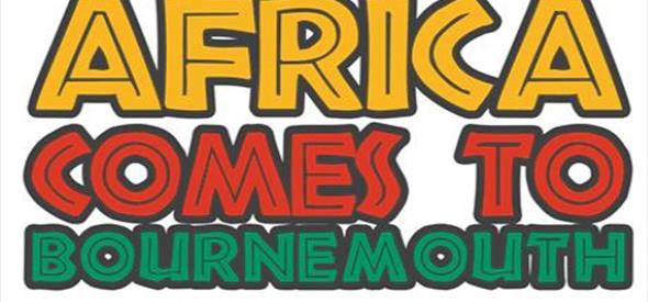 Africa comes to Bournemouth logo in yellow, red and green