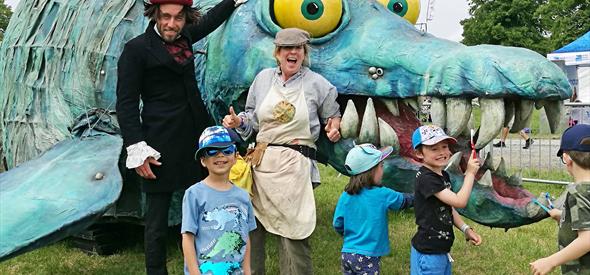 Horace the Pliosaur will be the star attraction at Adventure Wonderland, taking up 'roar'sidence during half term, Mon 17th – Fri 21st February