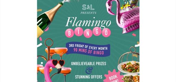 promo clipart poster of flamingos wearing sunglasses