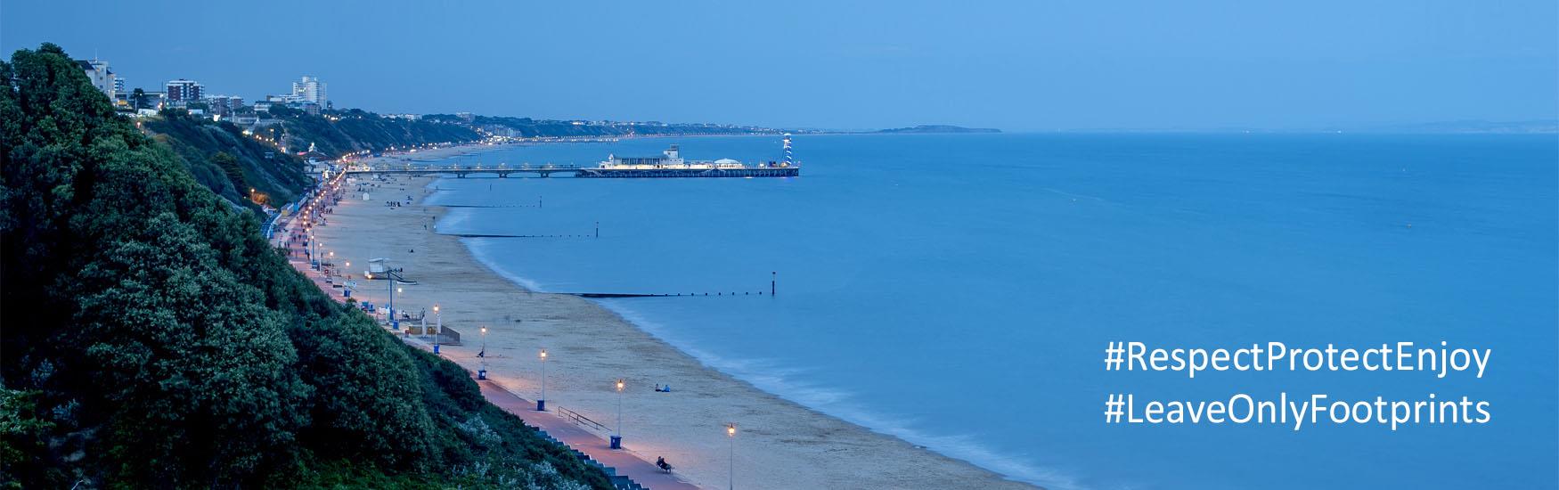 travellers occupy beach car park in bournemouth