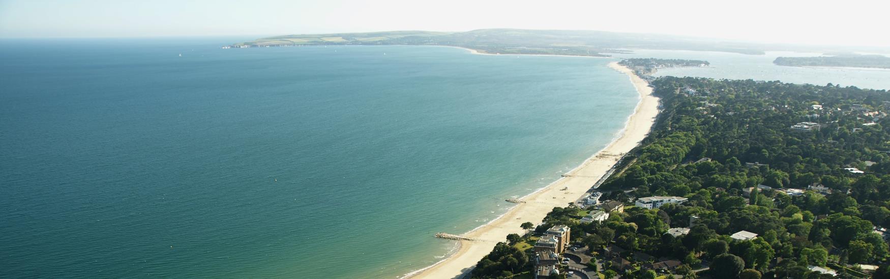 Image: Aerial View of Sandbanks, Poole © Poole Tourism
