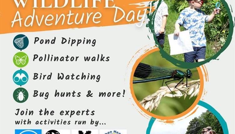 Image of the poster for the Community Wildlife Adventure Day with the list of activities