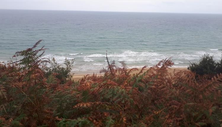 Moody sea and grey sky