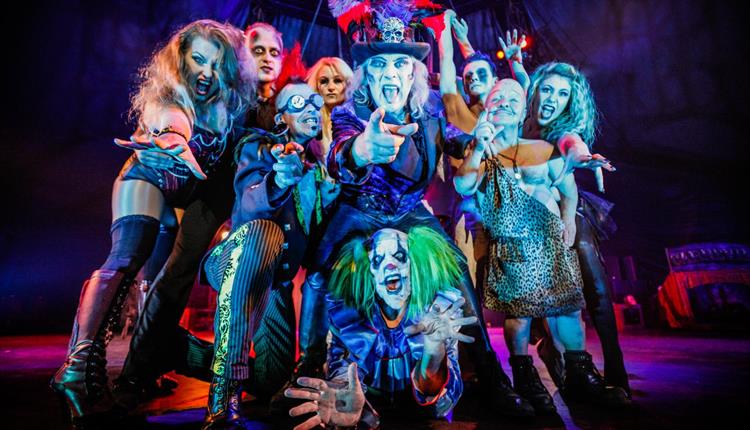 A group of scary individuals on stage