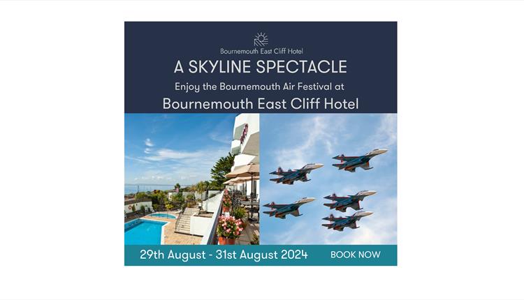 East Cliff Hotel swimming pool and planes